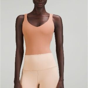 Lululemon Align Bodysuit, Dusty Clay, size 4